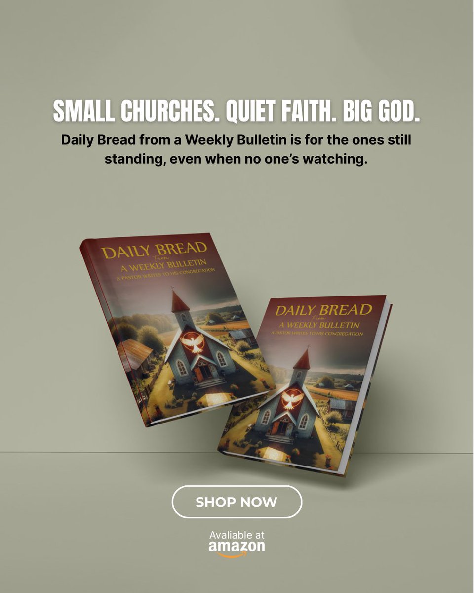 WilliamBarrAut's tweet photo. Small churches. Quiet faith. Big God.

 Daily Bread from a Weekly Bulletin offers daily hope born from handwritten bulletins and a pastor’s heart. Read what inspired a church.

Now available on Amazon: https://t.co/6fvMRTLNvV

#PastoralLegacy #FaithInWriting #DevotionsWithHeart https://t.co/ag9vxDrCfG