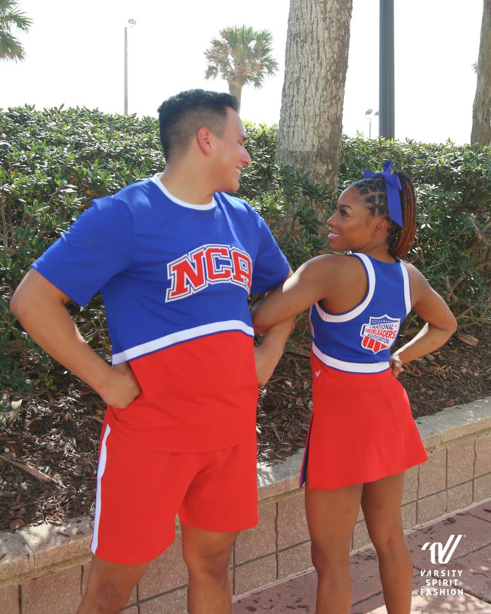 A legacy reimagined in #VarsityStyle! This <a href="/NCAupdates/">NCA</a>  uniform was designed to honor 75 years of history—blending iconic elements from the past, like the megaphone logo and three pleat skirt, with a modern and athletic silhouette!📣 💙 ❤️  <a href="/VarsitySpirit/">Varsity Spirit</a>
