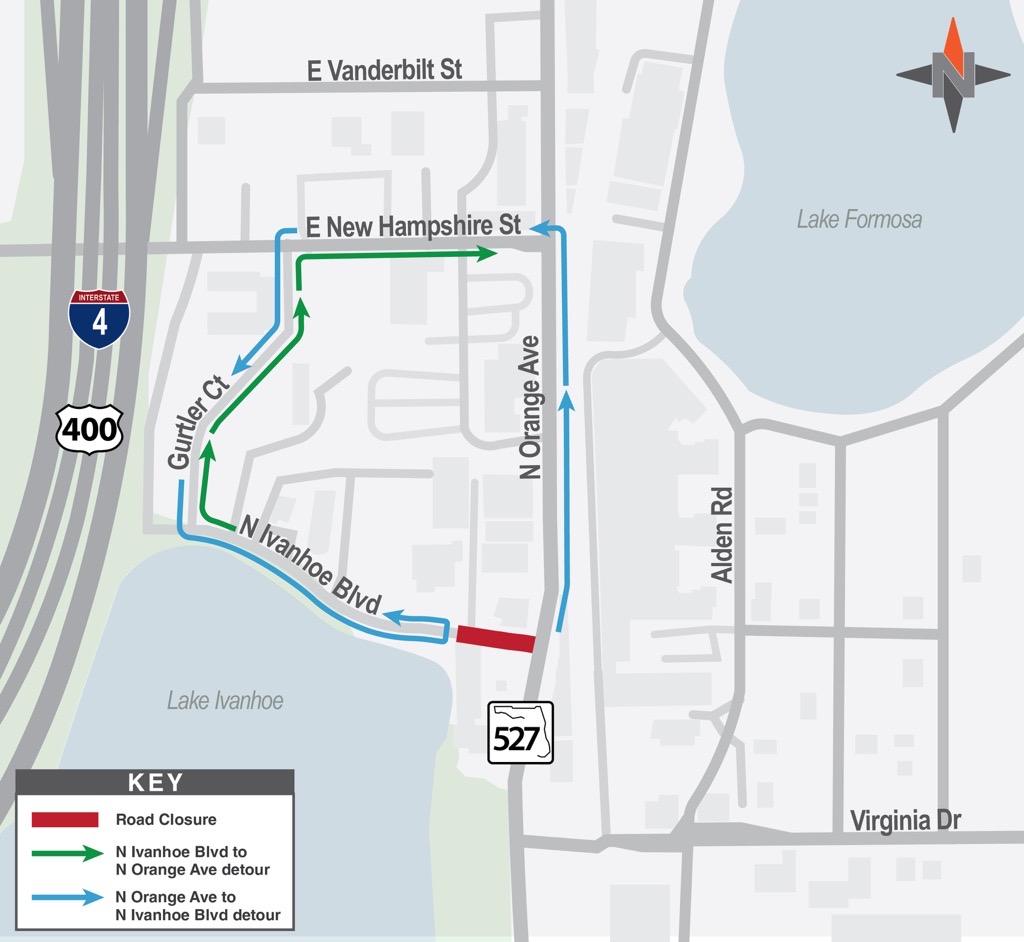 MyFDOT_CFL's tweet image. 𝐓𝐫𝐚𝐟𝐟𝐢𝐜 𝐀𝐝𝐯𝐢𝐬𝐨𝐫𝐲: Starting July 21, FDOT will close the intersection of N. Ivanhoe Blvd. and N. Orange Ave. in Orlando for utility work and resurfacing. Detours will be in place through early August.
More info: cflroads.com/project/445220…
@citybeautiful @OrangeCoFL
