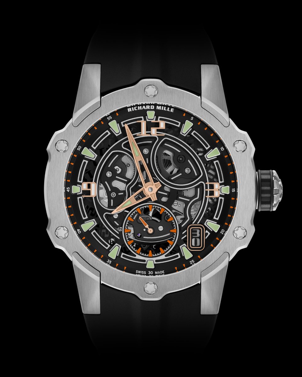 Richard_Mille's tweet image. The Grade 5 titanium case of the RM 33-03 is defined by the sleek lines of its sport-inspired design, merging the curvature of the brand’s tonneau-shaped cases with the distinctive characteristics of its circular models.
bit.ly/3TIUof2
