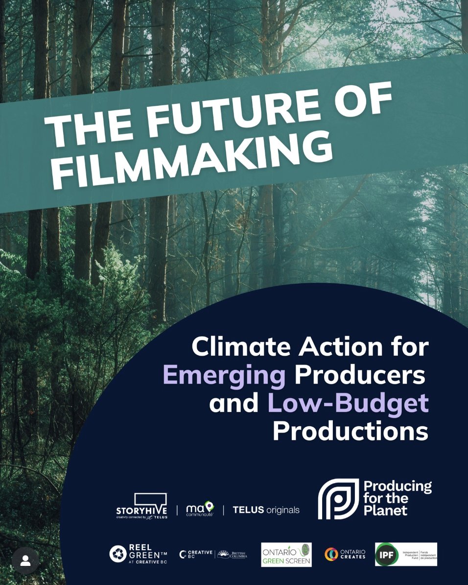 Bravo to Producing for the Planet's “The Future of Filmmaking” Guide for Emerging and Low-Budget Producers. It supports filmmakers at any level or budget with tools, training and resources to create a #sustainableproduction. Check it out: producingfortheplanet.com/emerging-produ…