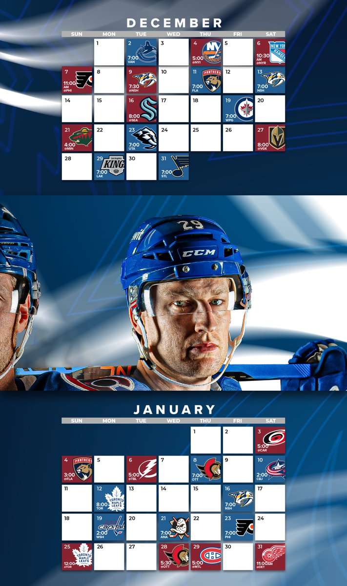 Avalanche's tweet image. We're so excited and we just can't hide it.
📲: avs.social/Schedule2526