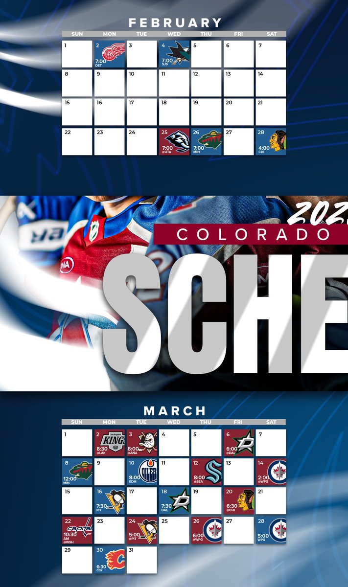 Avalanche's tweet image. We're so excited and we just can't hide it.
📲: avs.social/Schedule2526