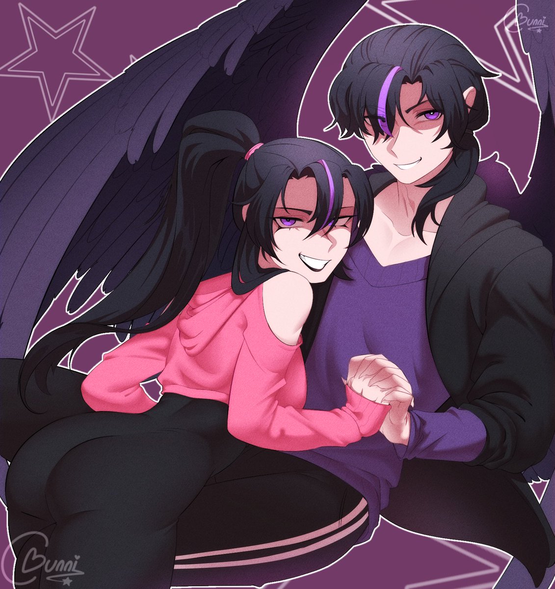 My old oc and her genderbend