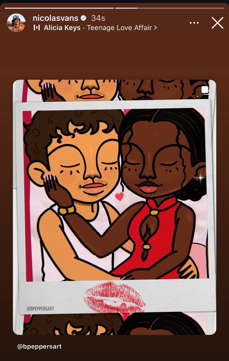 nicolandriahub's tweet image. Nic has reposted a chibi drawing of his and Olandria’s photobooth picture with the audio “Teenage Love Affair” ❤️
#LoveIslandUSA #nicolandria