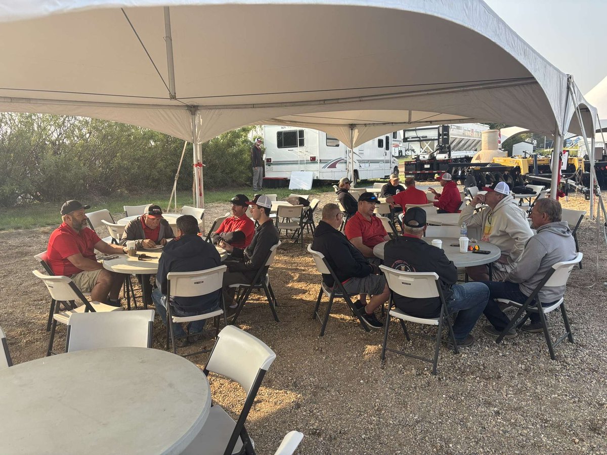 Ready for <a href="/AginMotion/">Ag in Motion</a> day two!

We started the day off with a pancake breakfast in the Flaman bin 🥞🍳