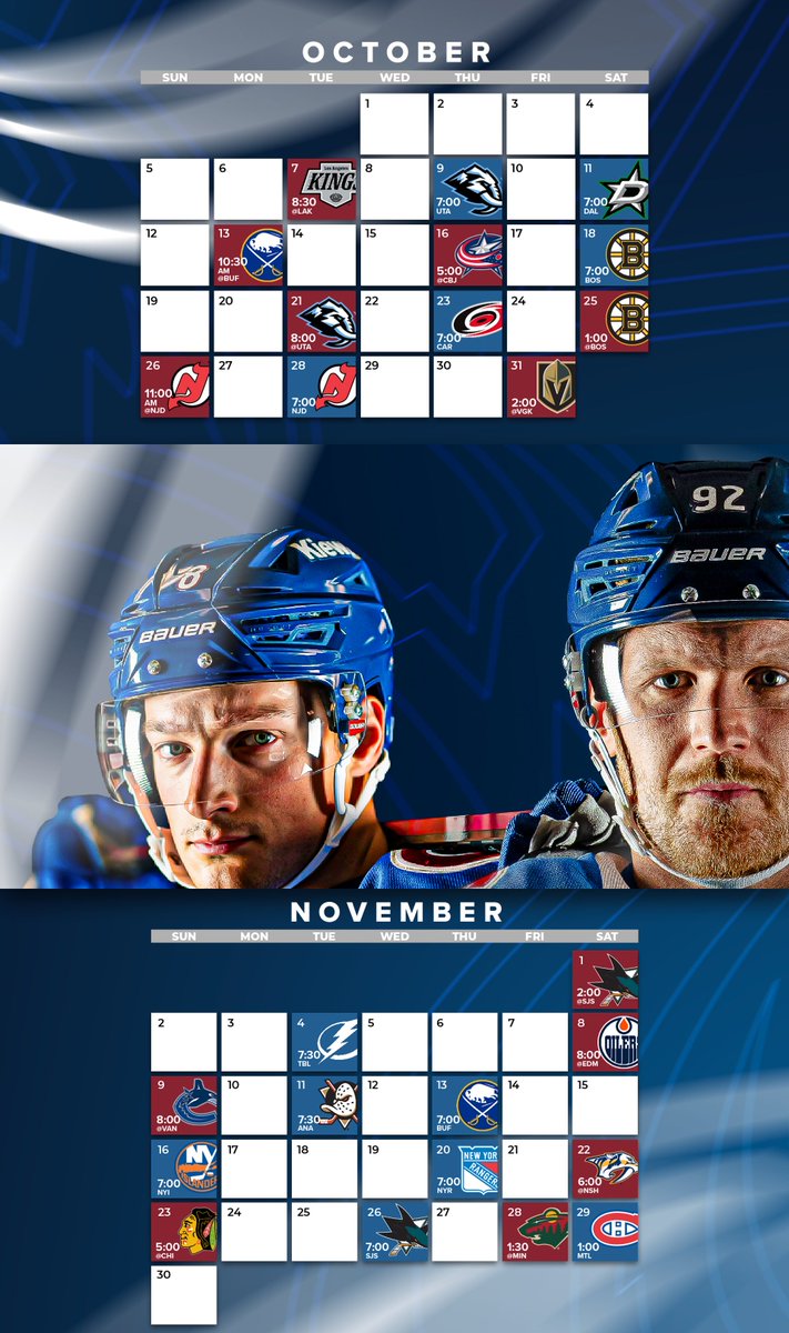 Avalanche's tweet image. We're so excited and we just can't hide it.
📲: avs.social/Schedule2526