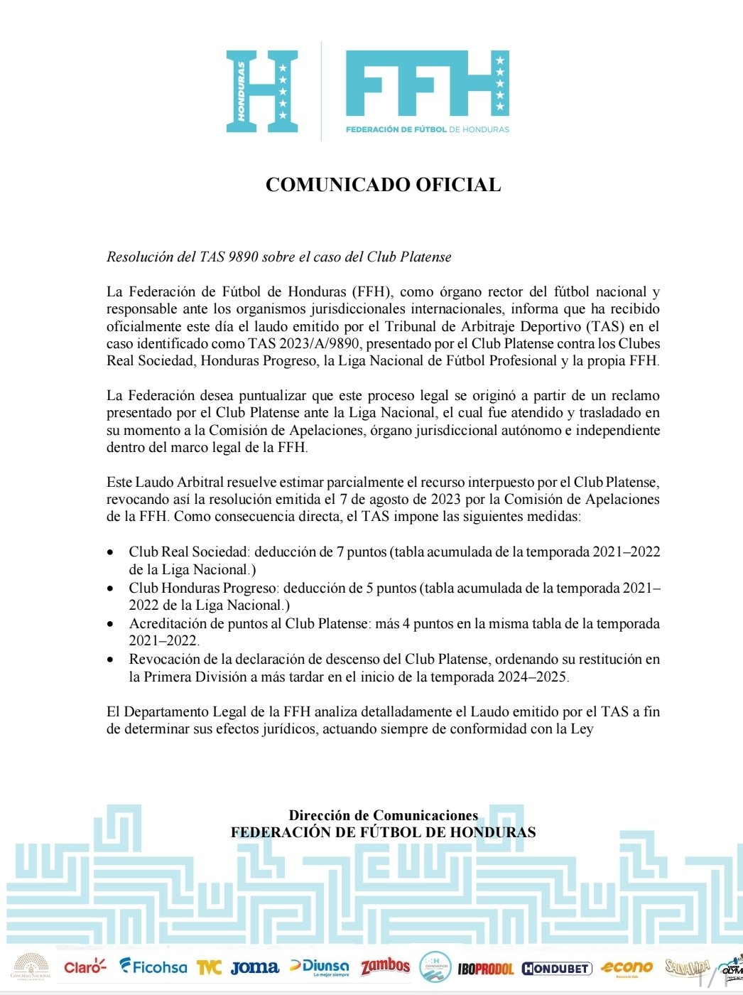 comunicado 