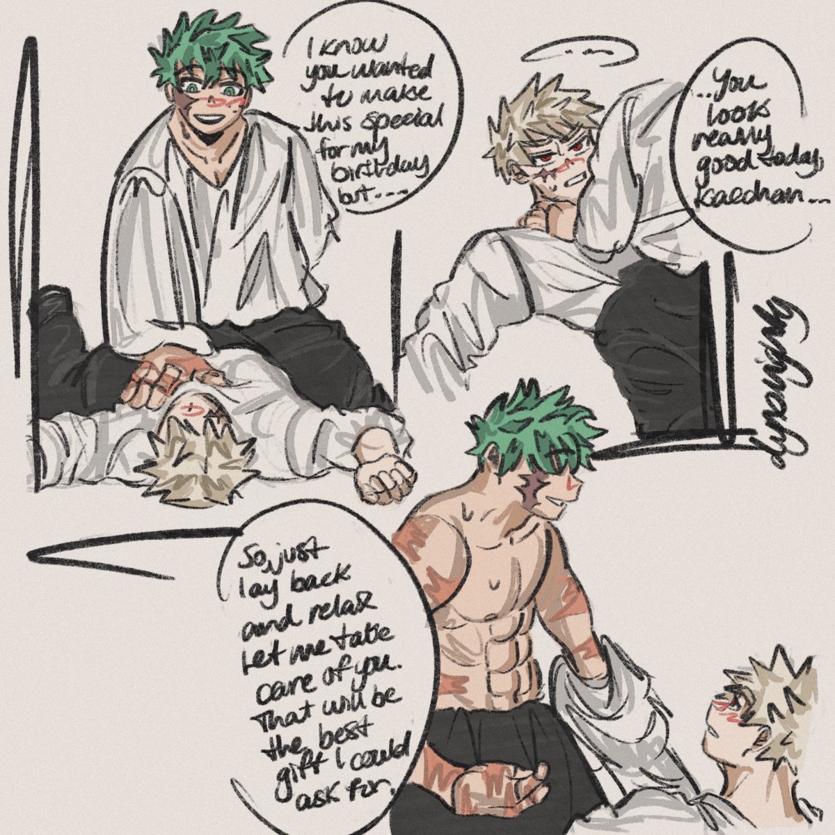 dynxmighty's tweet image. I’m late for izuku day…🎂