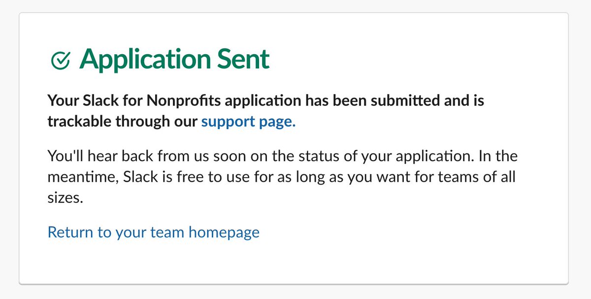 ippvch's tweet image. Again and again, I am trying to get @dzygaspaw enrolled in Slack for Nonprofits and get rejected. What are our chances this time?