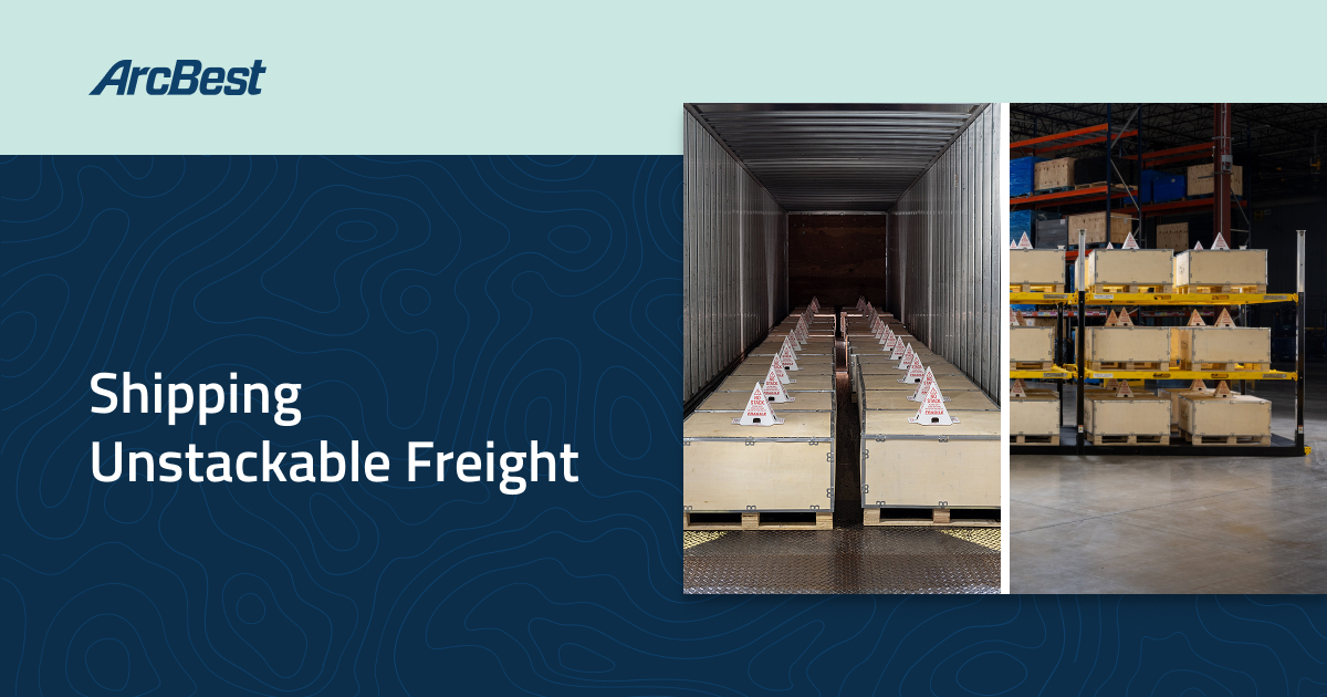 ArcBestCorp's tweet image. The Vaux Freight Movement System uses a customizable decking system to turn floor-loaded freight into optimized, multi-level loads. Now, even fragile, high-value and oddly-shaped freight can be stacked with confidence. Read more: bit.ly/40jtTjZ