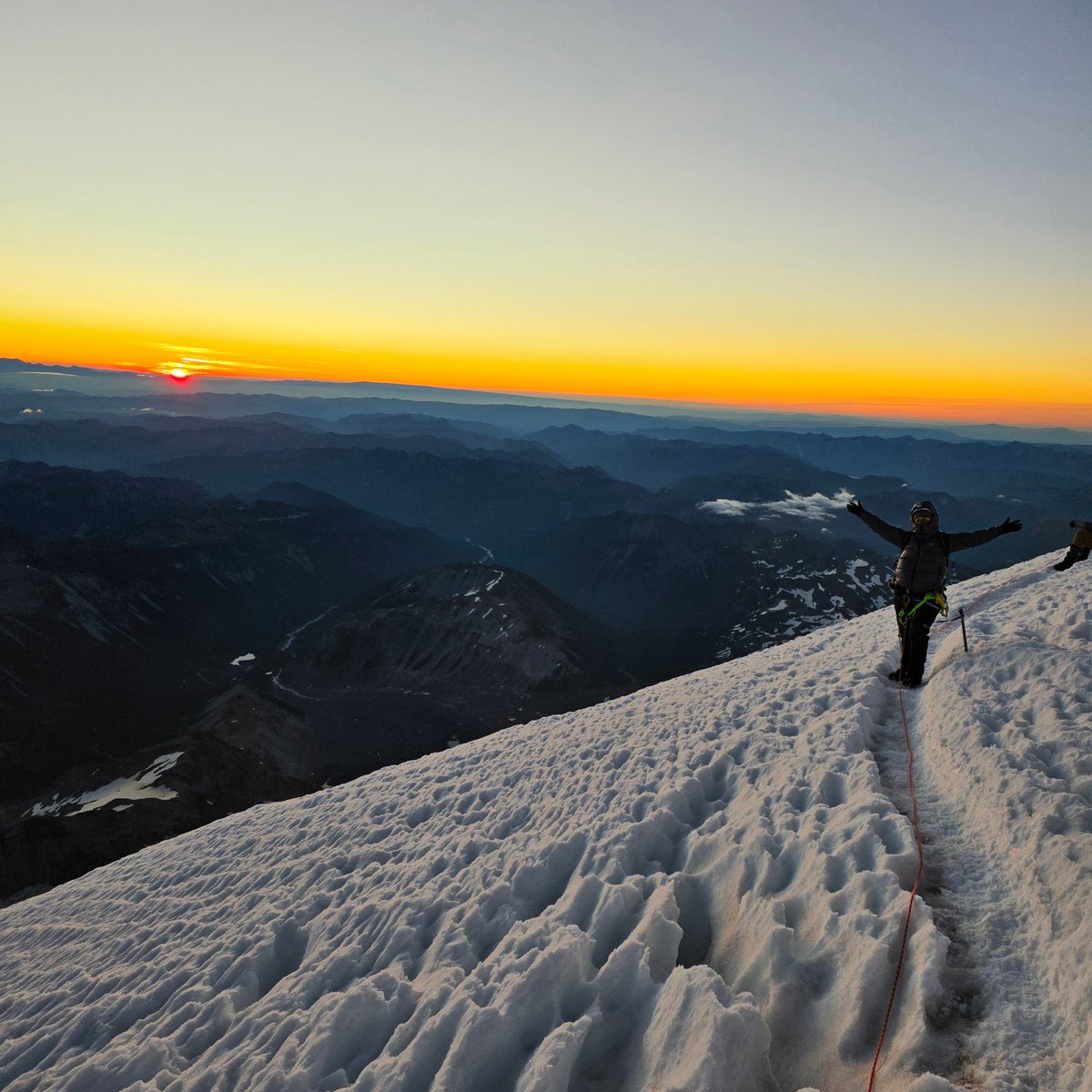 I climbed Mt. Rainier (14 410 ft) this weekend.