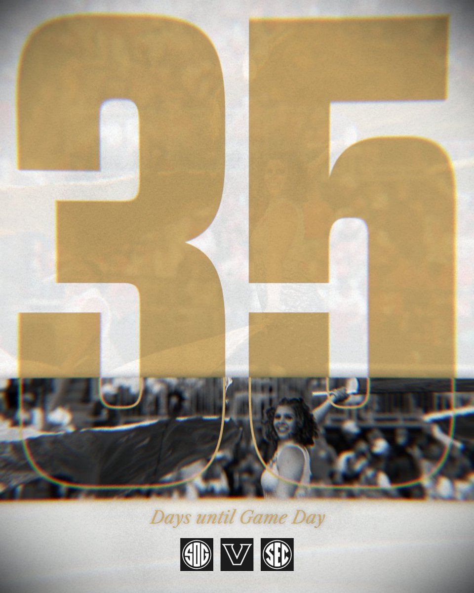 Vanderbilt Marching & Athletic Bands (@vandybands) on Twitter photo 35 days until <a href="/VandyFootball/">Vanderbilt Football</a> kicks off their season vs Charleston Southern! 🏈🥳
HOW EXCITED ARE YOU?! ⚓️⬇️
#AnchorDown #SOGILTB
<a href="/vucommodores/">Vanderbilt Athletics</a> <a href="/VanderbiltU/">Vanderbilt University</a> 35 days until <a href="/VandyFootball/">Vanderbilt Football</a> kicks off their season vs Charleston Southern! 🏈🥳
HOW EXCITED ARE YOU?! ⚓️⬇️
#AnchorDown #SOGILTB
<a href="/vucommodores/">Vanderbilt Athletics</a> <a href="/VanderbiltU/">Vanderbilt University</a>