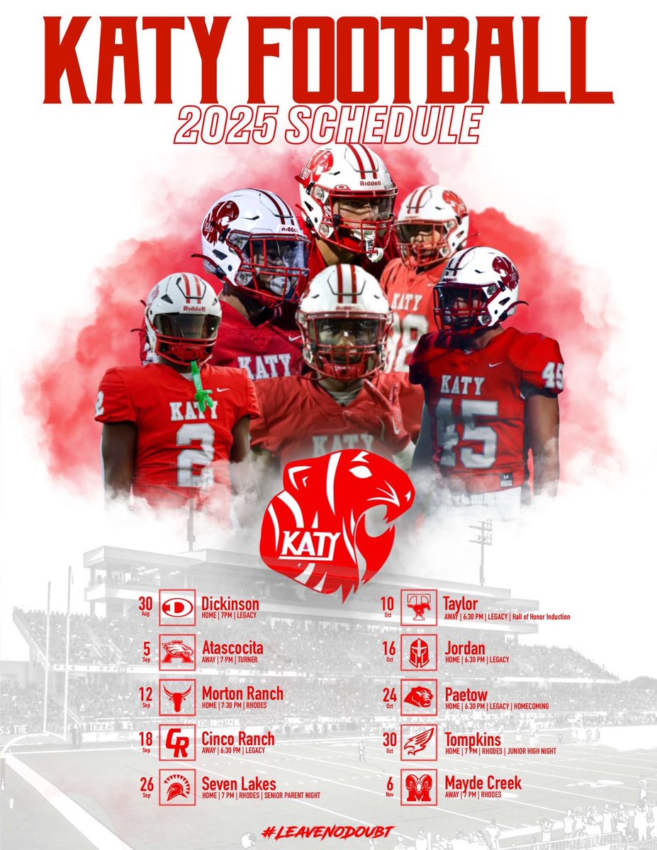 #45 days till game 1‼️
<a href="/OfficialKatyFB/">Official Katy Football</a> <a href="/Katyfootball/">Katy Football</a> <a href="/RecruitKatyFB/">RecruitKatyFB</a>