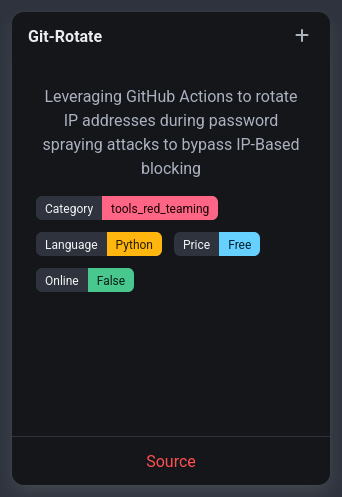 rawsec_cyber's tweet image. New tools were added on the #Rawsec #Cybersecurity Inventory

@noraj_rawsec added   

📌SharpHound by rvazarkar at @specterops
📌BloodHound by @_wald0, @CptJesus and @harmj0y at @specterops
📌FireProx by @ustayready
📌Git-Rotate by @dunderhay

inventory.raw.pm