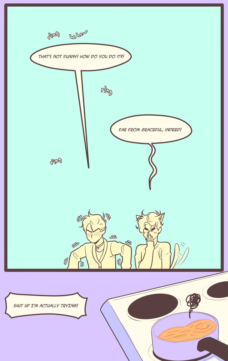 queenrabbit_'s tweet image. This was inspired by my cat, who trained herself to move without making her bell ring. i felt so bad, i didn&apos;t know she hated her collar that much ;-; so i took it off :-)