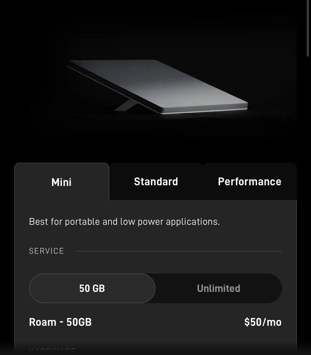 mahkusg's tweet image. OK, I'm getting the itch to get Starlink. A couple of questions:
Use case will be camping, mostly. So size and power draw (Cybertruck outlets) aren't a concern.
Is the Mini worth the premium over the standard unit? Does the Mini have additional hardware (router) that the…