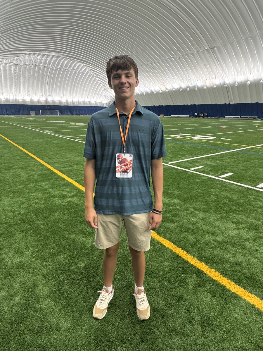 Big thanks to Coach Green for the awesome tour of Hobart Football’s facilities. Great program and great people. Also thanks to Jasmine in admissions for the campus tour. Hope to be back soon🏈 #GoStatesmen #ClassOf26.

<a href="/CoachGreenBart/">Michael Green</a> <a href="/Coach_DeWall/">Kevin DeWall</a> <a href="/HobartFootball/">Hobart Football</a> <a href="/KohlsKicking/">Kohl's Kicking Camps</a>