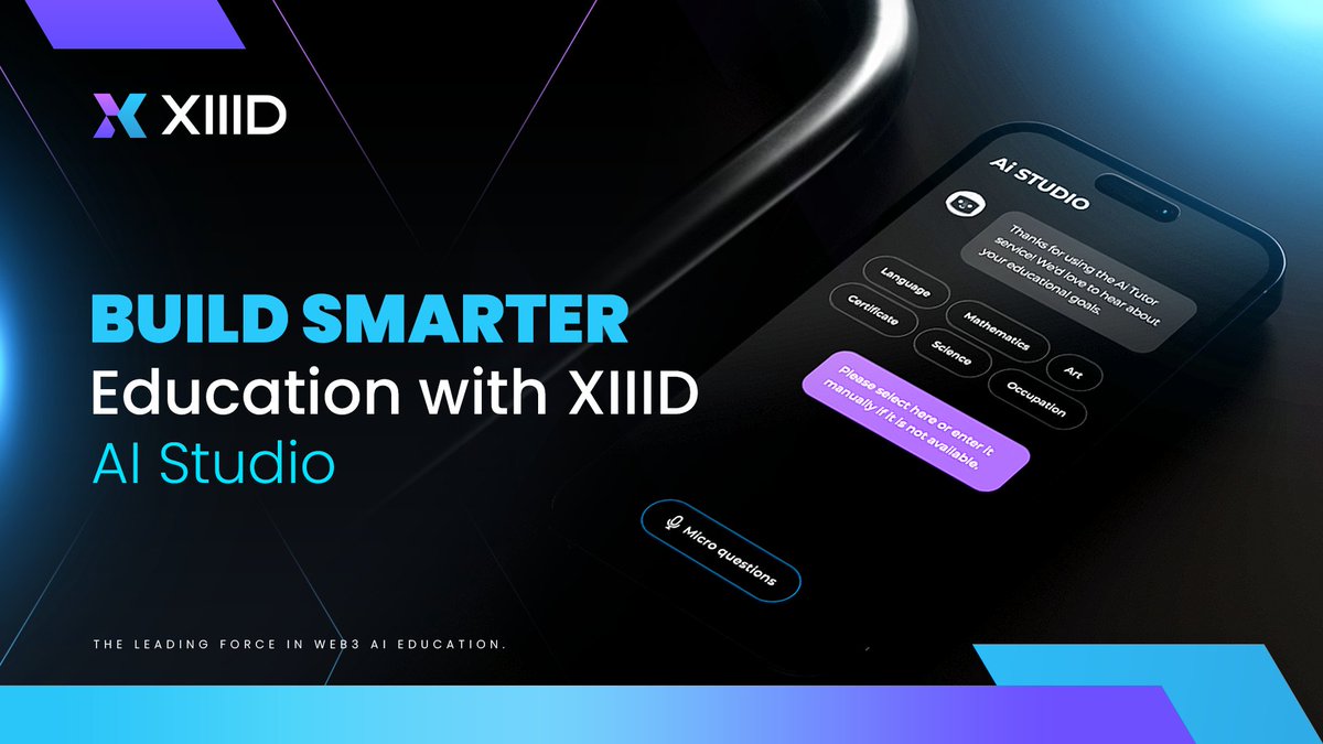 XIIID AI Studio is a full-featured platform that lets educators, developers, and institutions build and launch their own AI tutors. It includes tools for managing models, content, questions, and APIs all in one environment.

With domain-specific solutions for test prep, formative