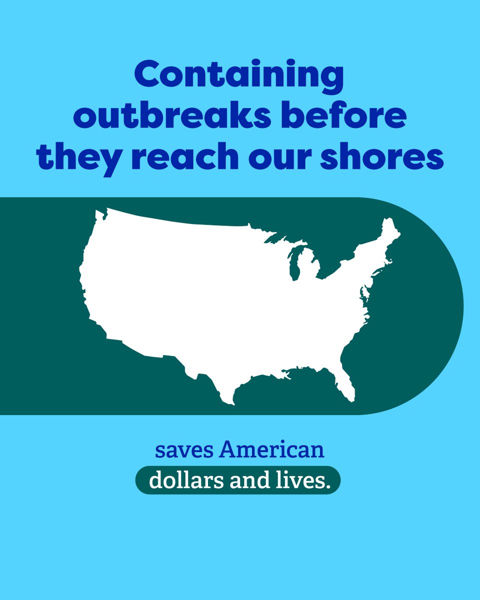CDCgov's tweet image. CDC’s work around the 🌍 saves lives and money.
Our health security investments in Ebola protection and prevention from 2016-2023 alone saved $10B in export losses & protected +120K American jobs. Find out more about CDC’s global impact: bit.ly/CDCGlobalImpact