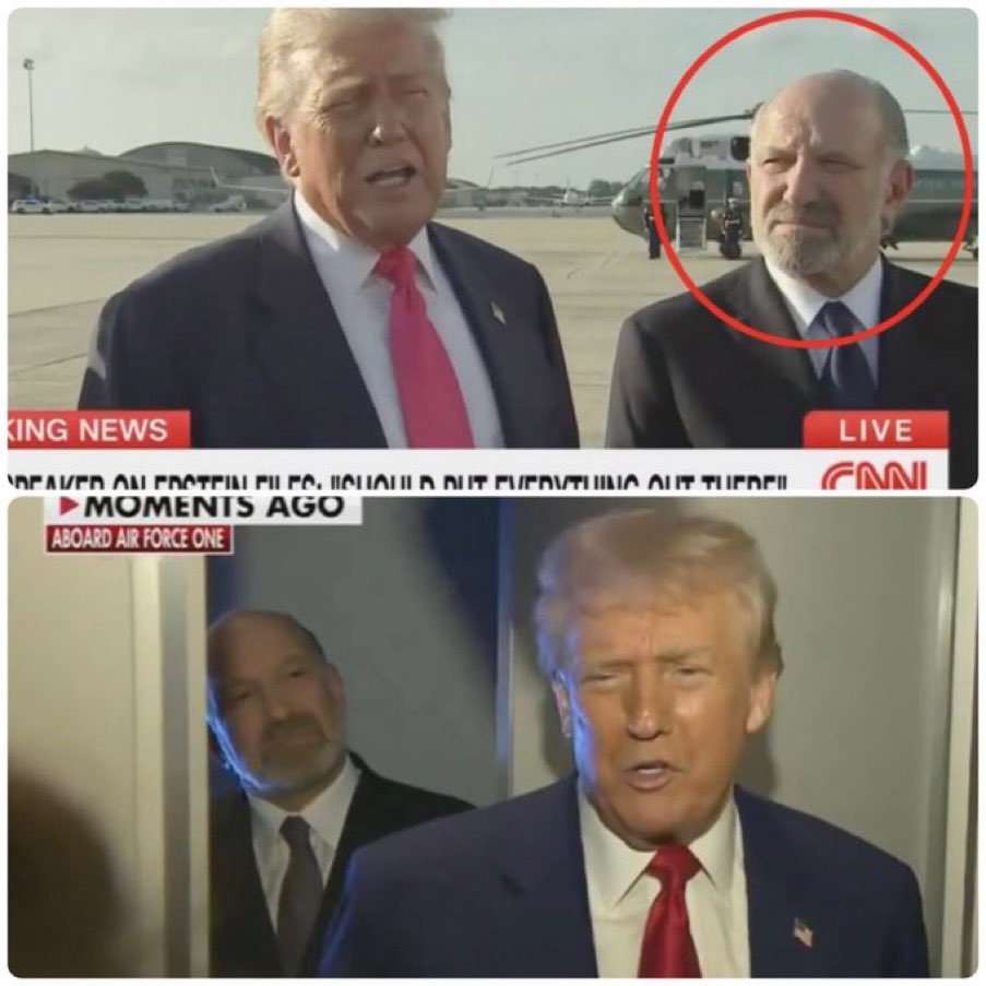find you a girl that looks at you the way lutnick looks at trump