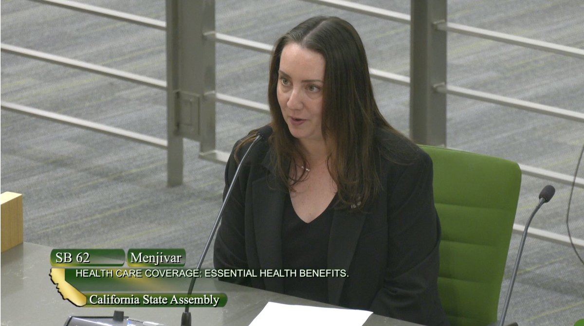 healthaccess's tweet image. Our Director of Policy, Diana Douglas, testifying in support of #SB62 (@SenatorMenjivar) - Essential Health Benefits, which made it out of Assembly Health Committee yesterday!