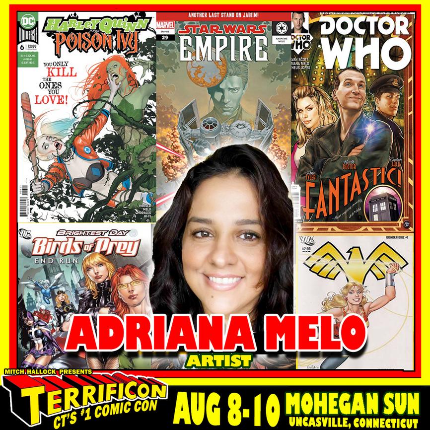 heroinitiative's tweet image. Just 23 days out! Coming Aug. 8-9-10!
One of comics' BEST events is at the Mohegan Sun casino in Uncasville, CT! Jim Calafiore, @Mike2112McKone, and Adriana Melo are among Hero Initiative's special guests @ItsTerrifiCon! Get you here! Tix and info: terrificon.com