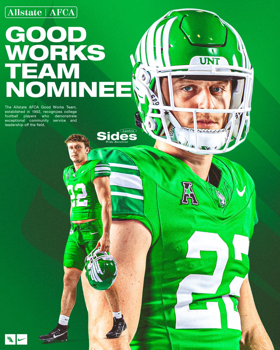 MeanGreenFB's tweet image. Congratulations to @landon_sides on being Nominated for the 2025 Allstate AFCA Good Works Team! ๐
#GMG๐ฆ