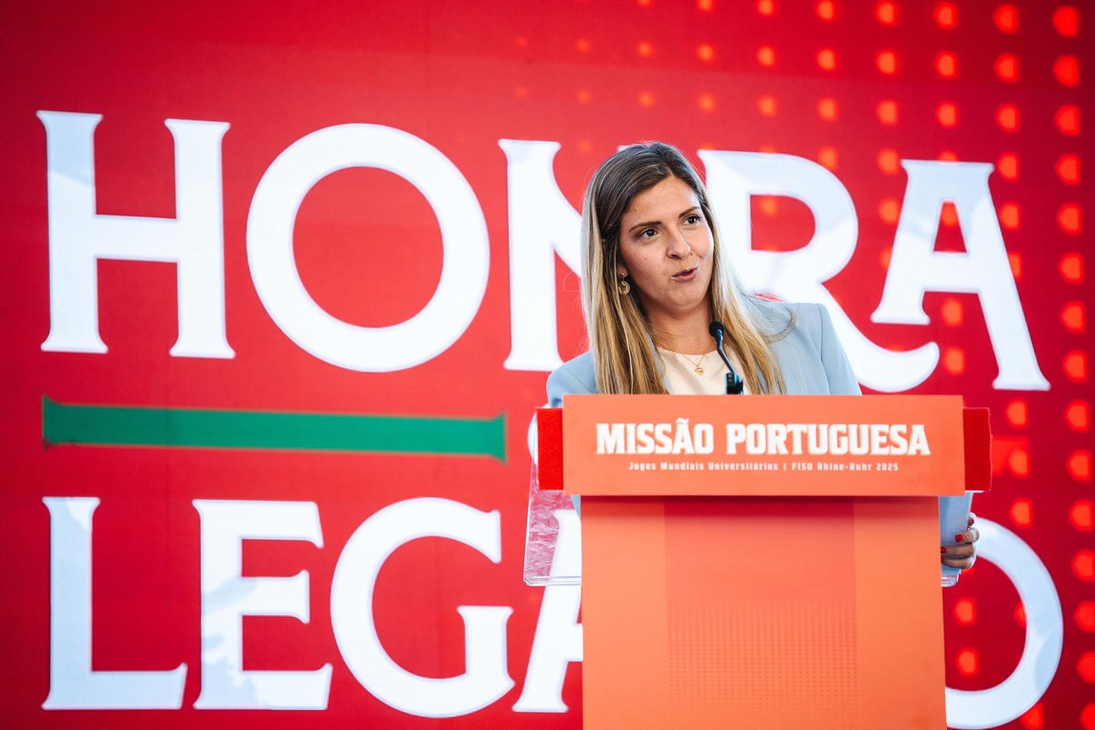 margaridalopes's tweet image. 💪🇵🇹 Foi oficialmente apresentada a Missão Portuguesa aos Jogos Mundiais Universitários Rhine-Ruhr 2025!
Um momento marcante para uma geração de atletas que parte com ambição, espírito de equipa e o compromisso de representar Portugal ao mais alto nível.
#Portugal #RhineRuhr2025