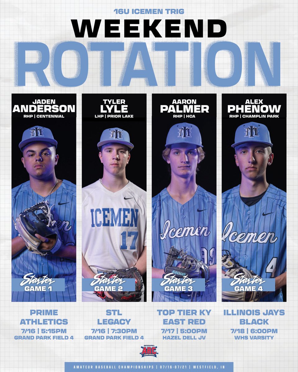 Weekend Rotations for all of our summer teams this weekend!!!

#icemenexperience #iceicebaby #weekendrotations