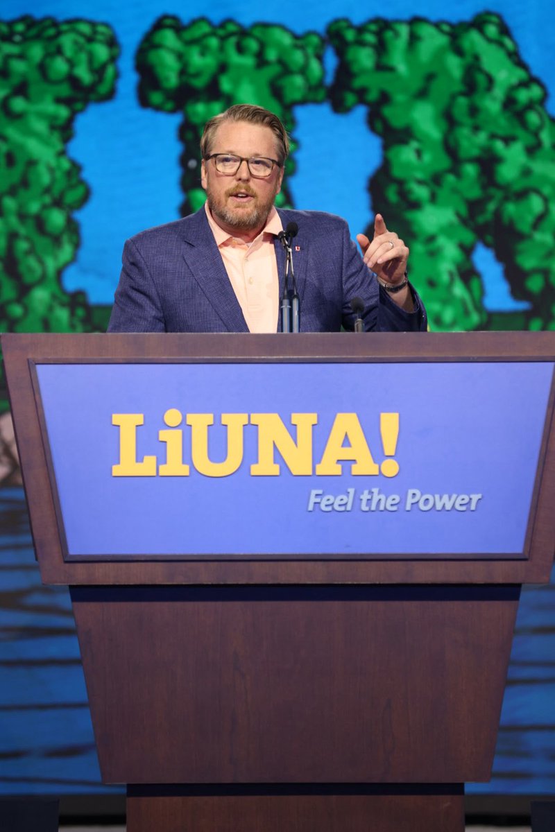 LIUNA's tweet image. Brian Hale, President & CEO of @UllicoInc, closed the 2025 Leadership Conference with this: “I owe everything to this union.” From changing lives to getting things done—#LIUNA and Ullico are making it happen.