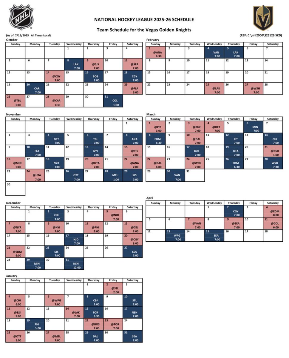 Le calendrier est la ! ⬇️⬇️