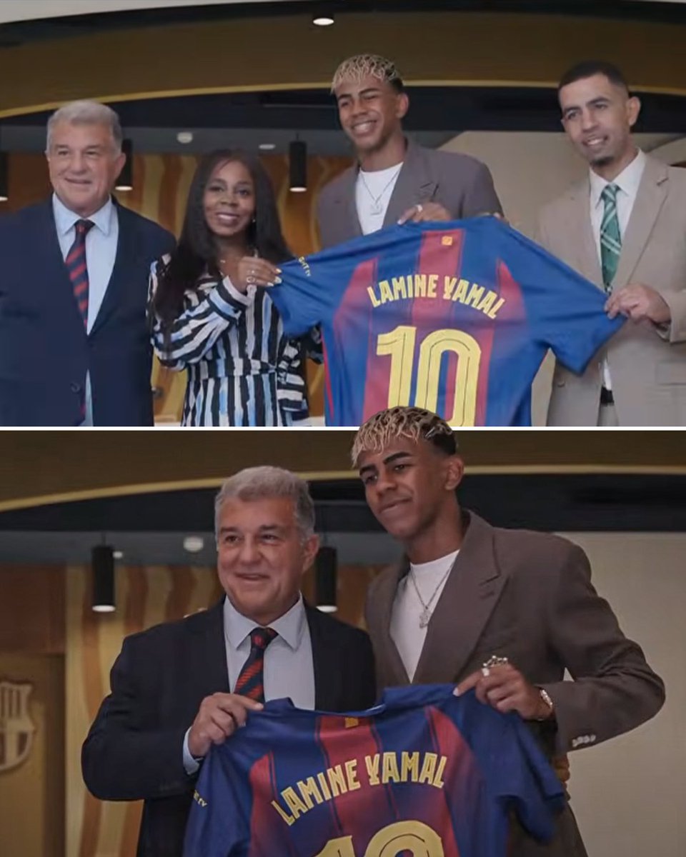 Lamine Yamal is officially Barcelona's No. 10!

What a moment for the 18-year-old ⭐