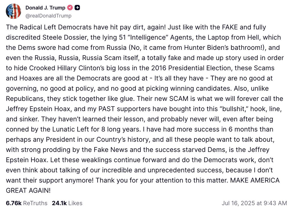 There’s something so incredibly damaging in those files that Trump would rather nuke his base, in a desperate effort to get everyone to move on, than publicly release the information.