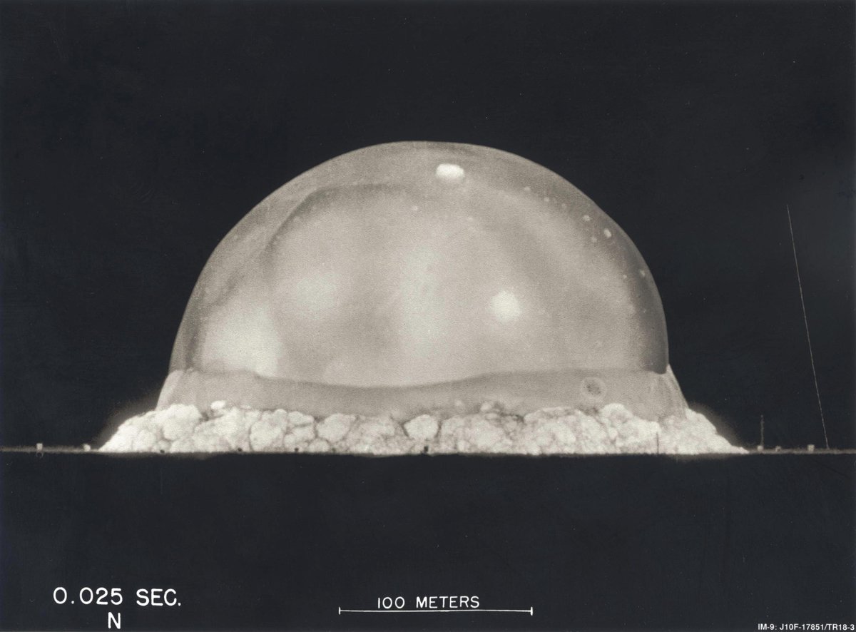 CeruleanChr's tweet image. Today marks eighty years since the Trinity test
Eighty years of the Atomic Age
Eighty years of the Anthropocene
May it last for a million more