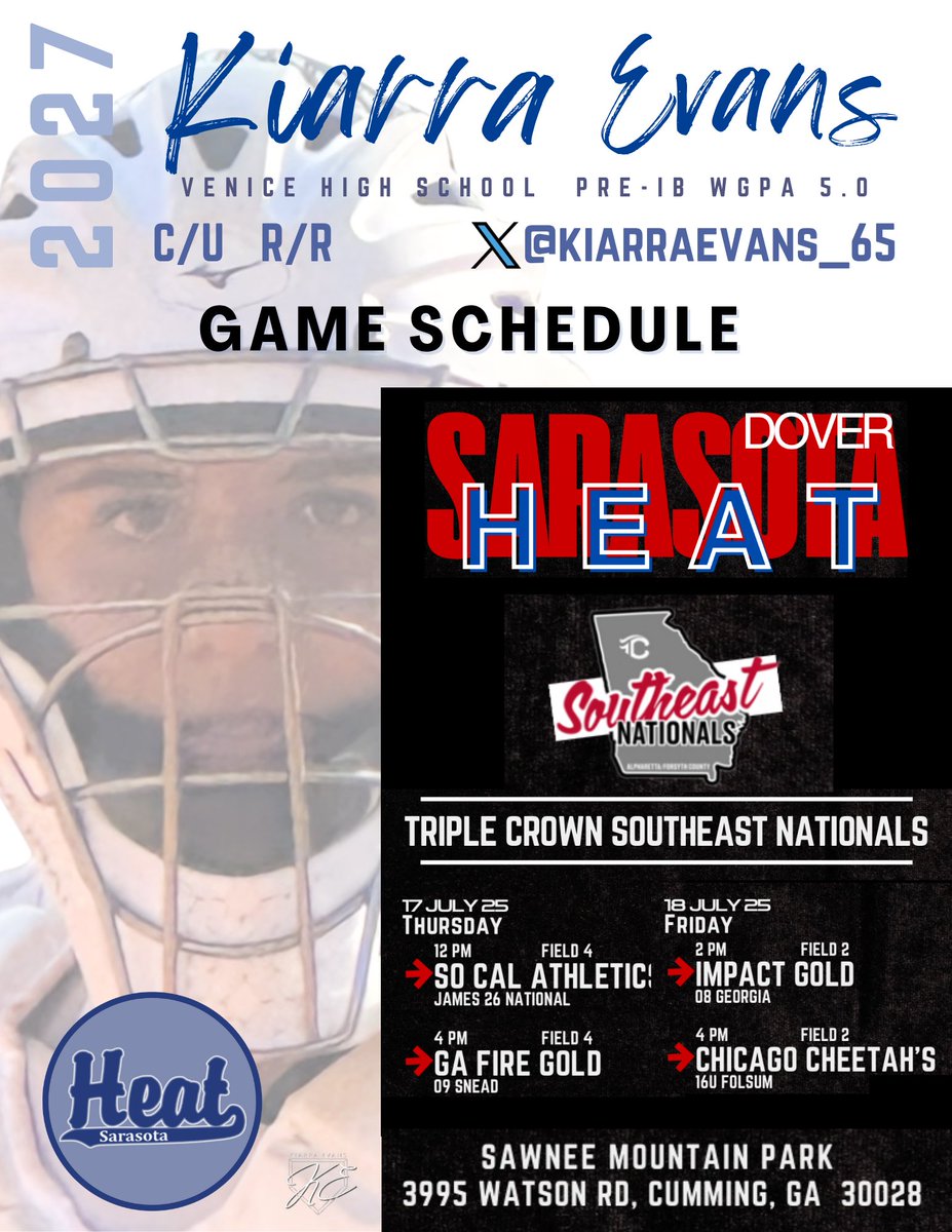 Last tournament of the 2025 summer season! Here’s my schedule 🗓️ 

Can’t wait to ball out these last few games!! 

<a href="/AuburnSoftball/">Auburn Softball</a> <a href="/UCF_Softball/">UCF Softball</a> <a href="/ShannonSaile/">Shannon Saile</a> <a href="/CoachBallMalone/">Cindy Ball-Malone</a> <a href="/StetsonSoftball/">Stetson Softball</a> <a href="/FSU_Softball/">Florida State Softball 🥎</a> <a href="/cfpatssb/">CF Softball</a> <a href="/TysonWyman1/">Tyson Wyman</a> <a href="/BCUsoftball/">Bethune-Cookman Softball 🥎</a> <a href="/CoachKaci/">Coach Kaci Vassallo</a> <a href="/BatesSBall/">Bates Softball</a> <a href="/CoachKMcK/">Kat McKay</a>