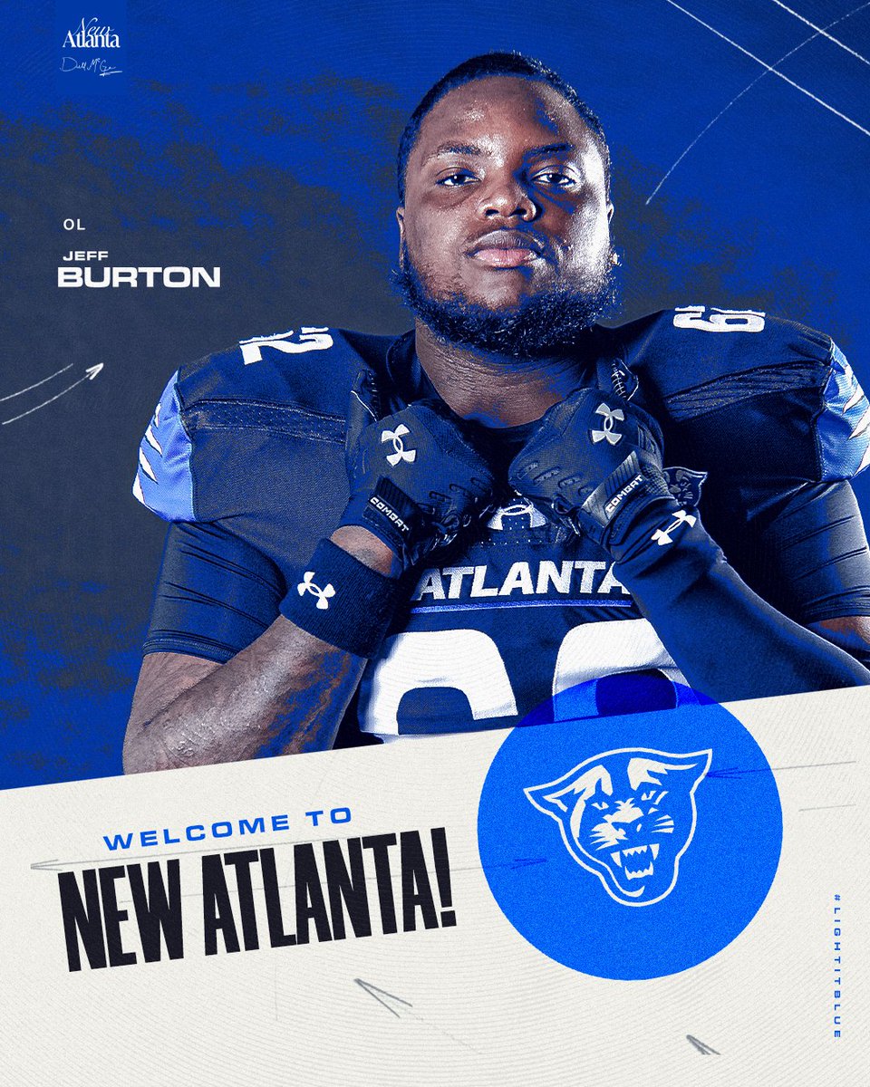 GSU Football (@georgiastatefb) on Twitter photo Welcome to the 404, <a href="/JefferyBurton17/">Jeff Burton</a> ‼️
#LightItBlue | #NewAtlanta Welcome to the 404, <a href="/JefferyBurton17/">Jeff Burton</a> ‼️
#LightItBlue | #NewAtlanta