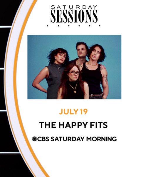 The Happy Fits (@thehappyfits) on Twitter photo 📺WE’RE GONNA BE ON TV! 🤩🌟 Tune in this Saturday morning to <a href="/CBSTVStudios/">CBS Studios</a> <a href="/CBSMornings/">CBS Mornings</a> or on <a href="/paramountplus/">Paramount+</a> to catch our US NATIONAL TV DEBUT. Can’t believe we finally made it into yall’s living rooms ! The performance will start around 8:40am ET! 📺WE’RE GONNA BE ON TV! 🤩🌟 Tune in this Saturday morning to <a href="/CBSTVStudios/">CBS Studios</a> <a href="/CBSMornings/">CBS Mornings</a> or on <a href="/paramountplus/">Paramount+</a> to catch our US NATIONAL TV DEBUT. Can’t believe we finally made it into yall’s living rooms ! The performance will start around 8:40am ET!