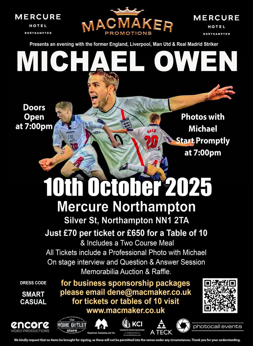 TeddyDraper's tweet image. Look forward to hosting an evening with @themichaelowen in Northampton!