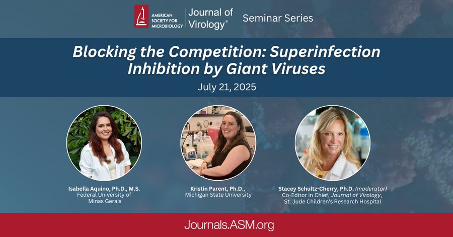 JVirology's tweet image. Only a few days left before our Seminar Series webinar on July 21. Register now! asm.social/2tA