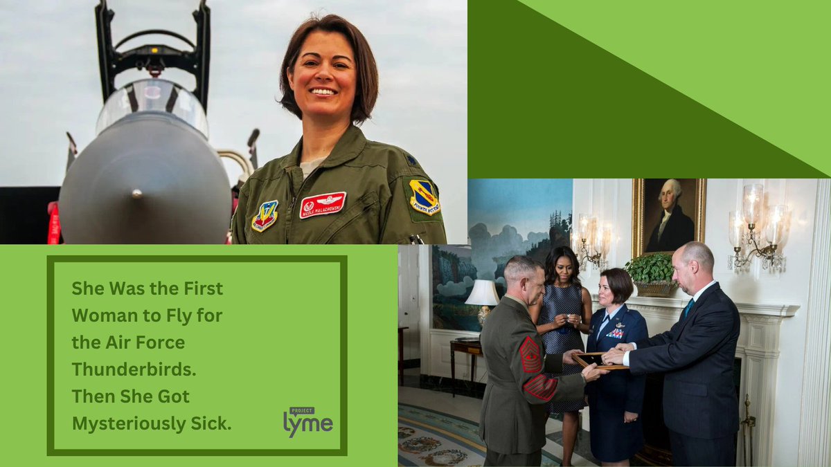ProjectLyme's tweet image. Nicole @RealMalachowski broke barriers as 1st female pilot in Air Force Thunderbirds, but her military career was derailed by a tick bite. Dismissed for years before being diagnosed w/ Lyme + co-infections, she became a strong advocate via @TaskandPurpose taskandpurpose.com/news/thunderbi…