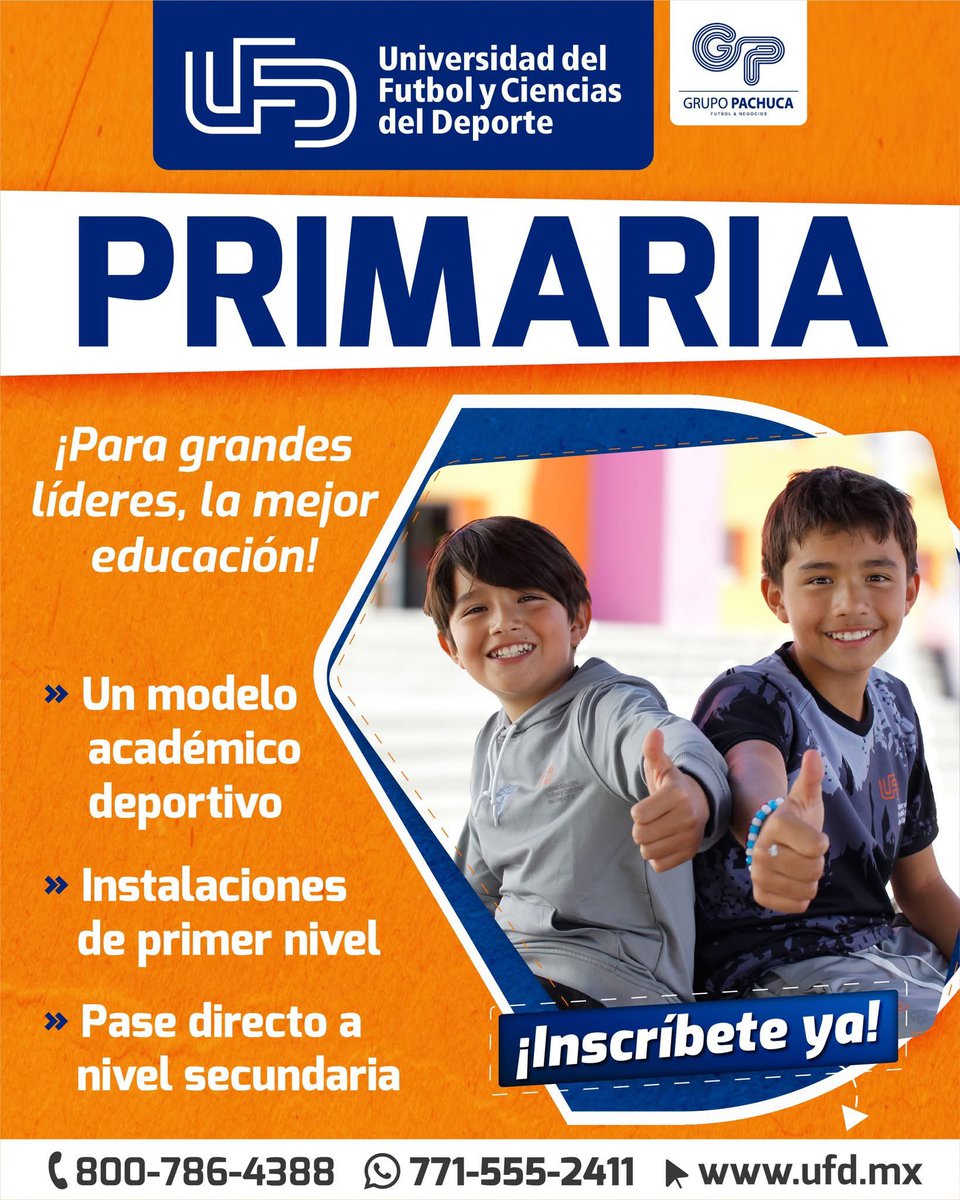 Fomentamos el aprendizaje académico con la actividad física para una educación de calidad que garantiza a tus hijos poder recibir las herramientas necesarias para sobresalir en su futuro académico. 📚 🏫

Conoce más nuestras inscripciones: ufd.mx/primaria
#OrgulloUFD 🧡