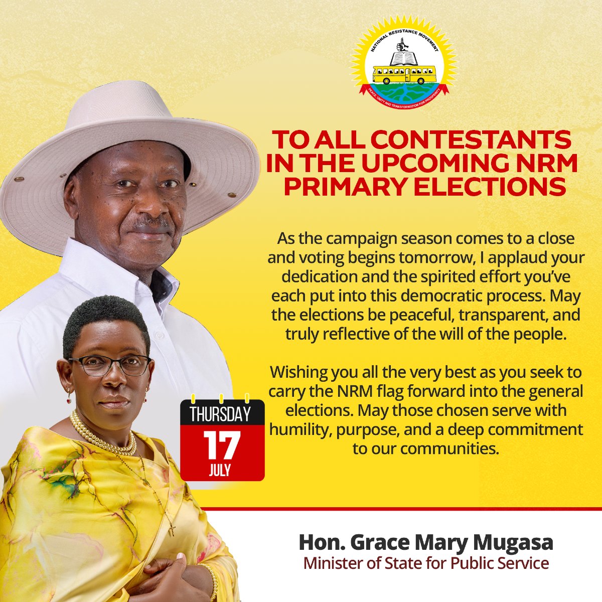 Wishing you the very best, colleagues!