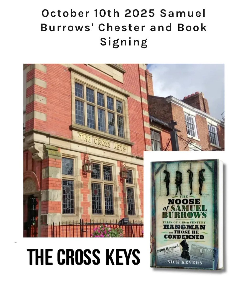 nick_kevern's tweet image. The Noose of Samuel Burrows Launch Event at The Cross Keys (@joulescrosskeys)
Date: Friday 10th Oct • 19:30
Free or Donation
Pre-order your copy to be signed by the author.
thenooseofsamuelburrows.com/launch-events
#bookevent #chester #newbooks @ShitChester