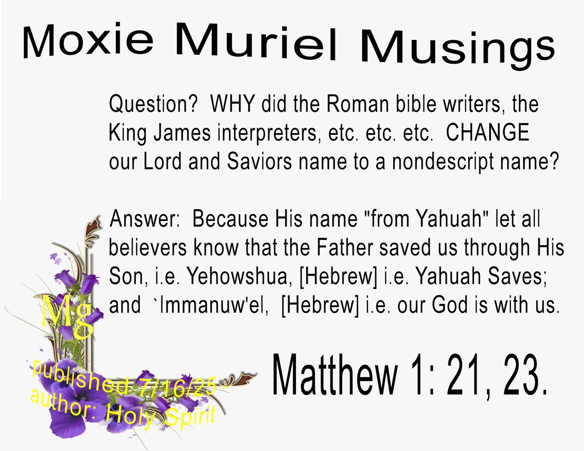 Yehowshua's [Jesus TRUE name] is a beautiful testament of our heavenly Father's love for mankind  7-16-25