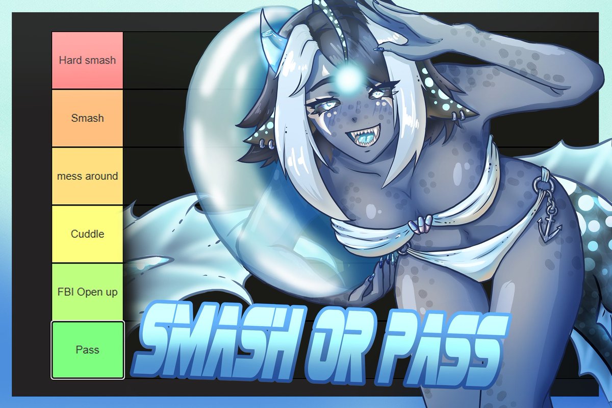 CodeineVT's tweet image. Alright, my darling guppies. I&apos;ve decided I want to do a smash or pass. Anyone willing to brave the deep? You aren&apos;t afraid of a few love bites, are you little one? Be good little guppy, hand over those PNGs.
Friday @ 3 pm PDT
#Vtuber #VtubersEN #VtubersUprising #smashorpass