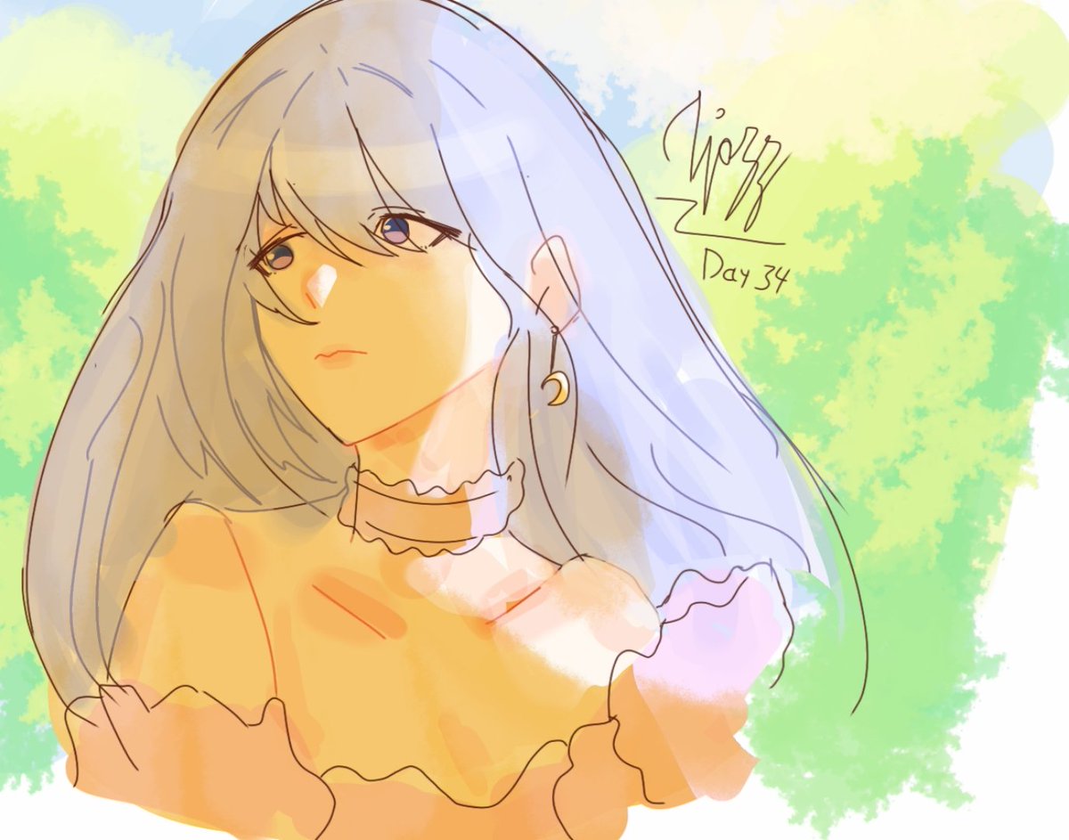 TjazzSyn's tweet image. 1 artwork per day challenge
Day 34 ✨✨

I drew the pfp of @anggrekmungil !! 
Looking for #artmoots ✨✨