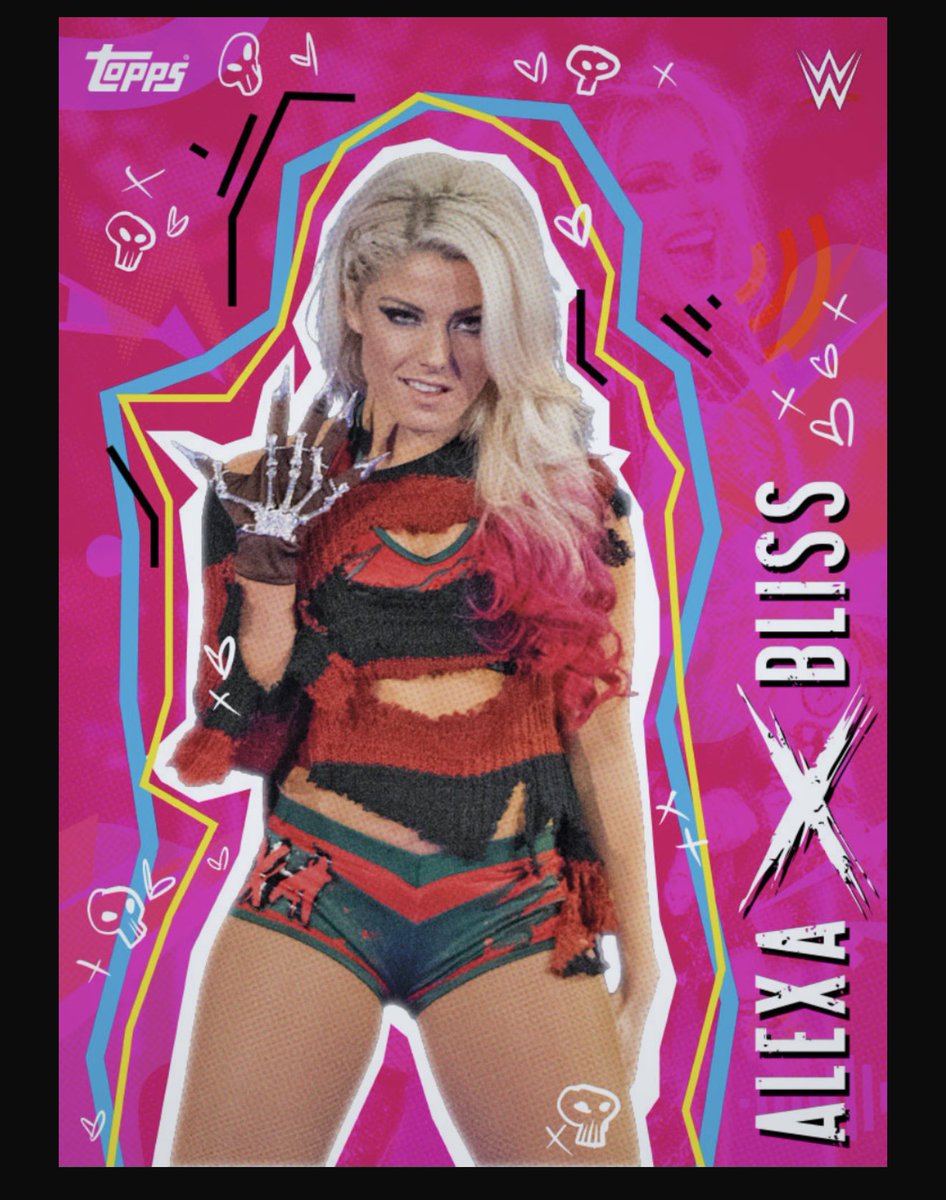 BlissNationWWE's tweet image. New Alexa Bliss cards! @AlexaBliss_WWE #WWESlam