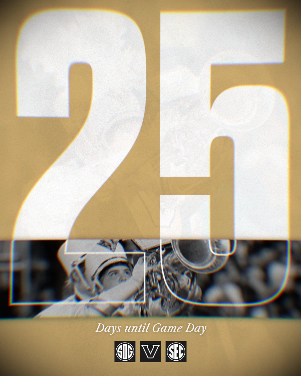 Vanderbilt Marching & Athletic Bands (@vandybands) on Twitter photo 25 days until the 2025 season.
See y'all soon Commodore Nation!
#AnchorDown #SOGILTB
<a href="/vucommodores/">Vanderbilt Athletics</a> <a href="/VanderbiltU/">Vanderbilt University</a> <a href="/VandyFootball/">Vanderbilt Football</a> 25 days until the 2025 season.
See y'all soon Commodore Nation!
#AnchorDown #SOGILTB
<a href="/vucommodores/">Vanderbilt Athletics</a> <a href="/VanderbiltU/">Vanderbilt University</a> <a href="/VandyFootball/">Vanderbilt Football</a>