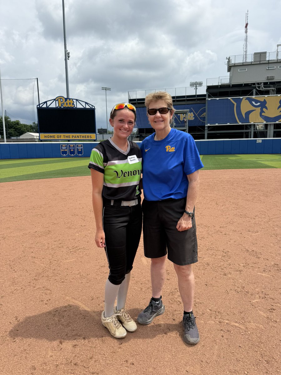 I had such a great time at the <a href="/Pitt_SB/">Pitt Softball</a> camp this morning! Thank you to all the coaches that helped out and taught me some new drills! I am very excited to apply the things I learned into games! 
<a href="/PITTcoachallard/">Jenny Allard</a> 
<a href="/Coach_LWood/">Lacy Schurr (Wood)</a> 
<a href="/Forever_Jordann/">Jordan Dail</a> 
<a href="/RCVENOM09/">River City Venom 2027</a>